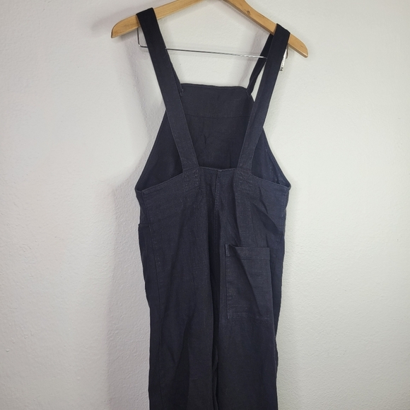 Beaton linen black overalls pants XS HTF! - Picture 8 of 9